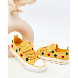 Baskets Enfant Avec Velcro Big Star JJ374056 Jaune 2