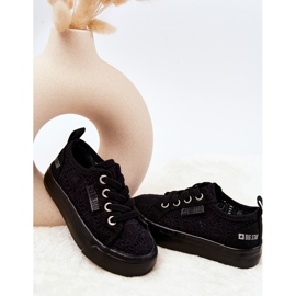 Baskets noires ajourées Big Star JJ374133 le noir 1