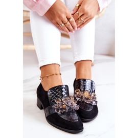 Chaussures en daim avec décoration Davine noire le noir 5