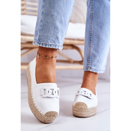 FB2 Espadrilles classiques sur la plate-forme blanche Julianne 4