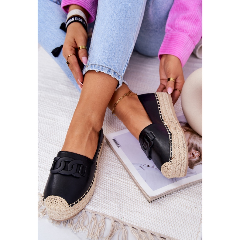 FB2 Espadrilles classiques sur plateforme noire Julianne 1