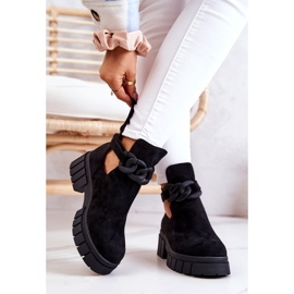 FB2 Bottines en daim Kirsten noires avec une coupe le noir 3