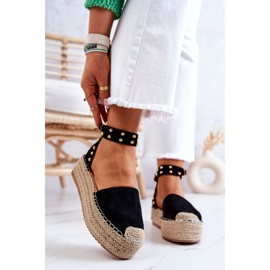 FB2 Sandales Espadrilles Lillian Noires à Jets le noir 2