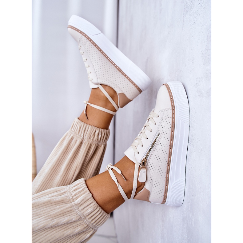 FB2 Chaussures De Sport Sur La Plateforme Beige Louis 1