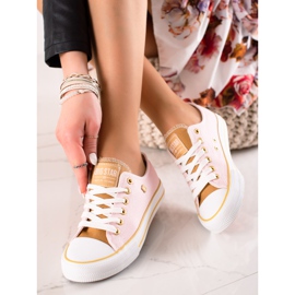 Baskets Big Star pour femme HH274455 rose 1 Baskets Big Star pour femme HH274455 rose 1