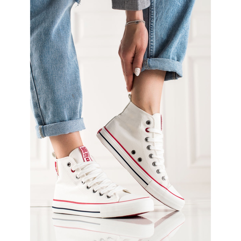 Baskets montantes Big Star JJ274127 blanc 1