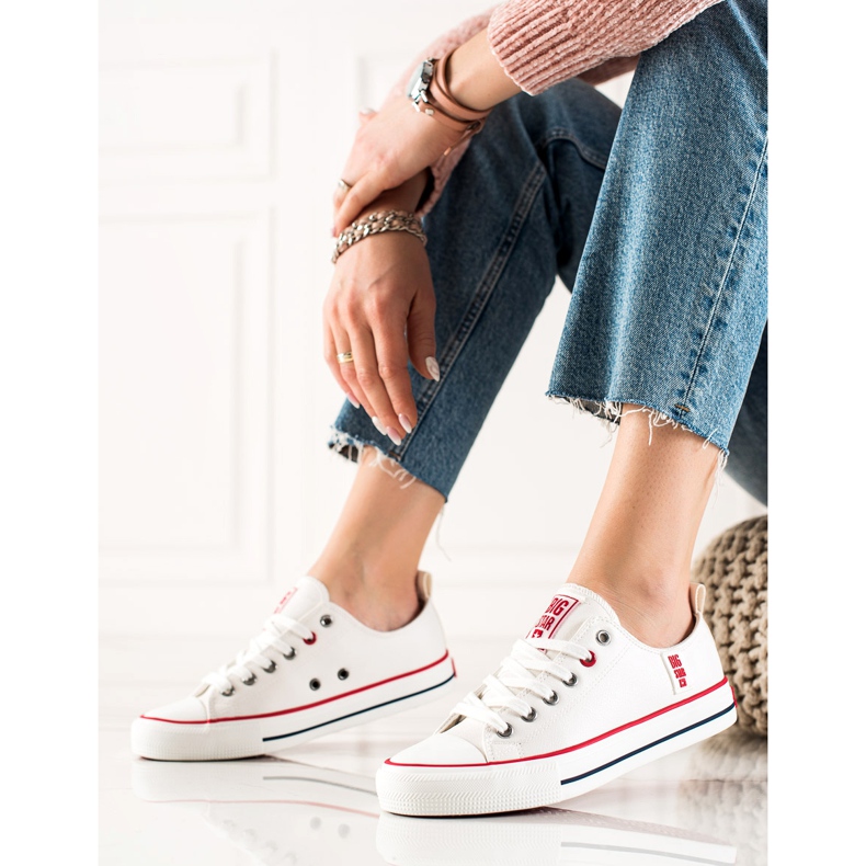 Baskets Big Star pour femmes JJ274130 blanc 1