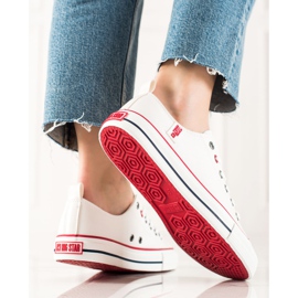 Baskets Big Star pour femmes JJ274130 blanche 2