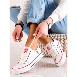 Baskets Big Star pour femme JJ274123 blanc 1