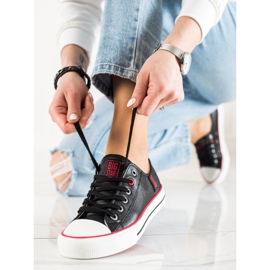 Baskets Big Star pour femmes JJ274129 noir 1