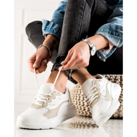 Marquiz Baskets avec maille blanche 1