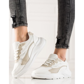 Marquiz Baskets avec maille blanche 2