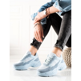 Marquiz Baskets bleues sur la plateforme 1