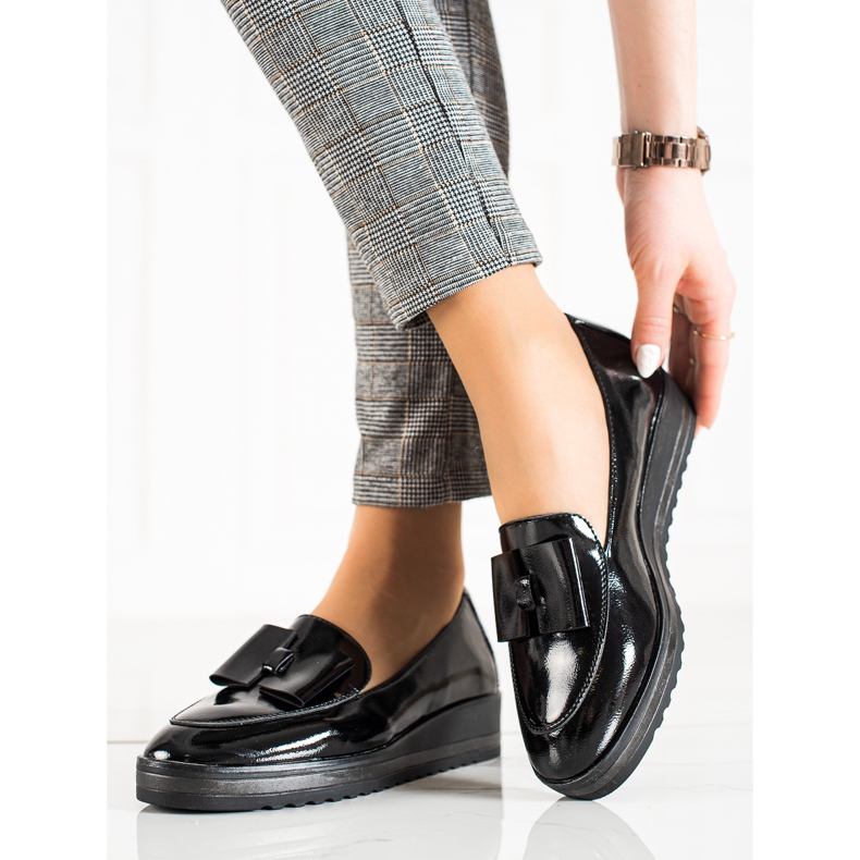 W. Potocki Chaussures Mocassins Sur Paltform Potocki le noir 1