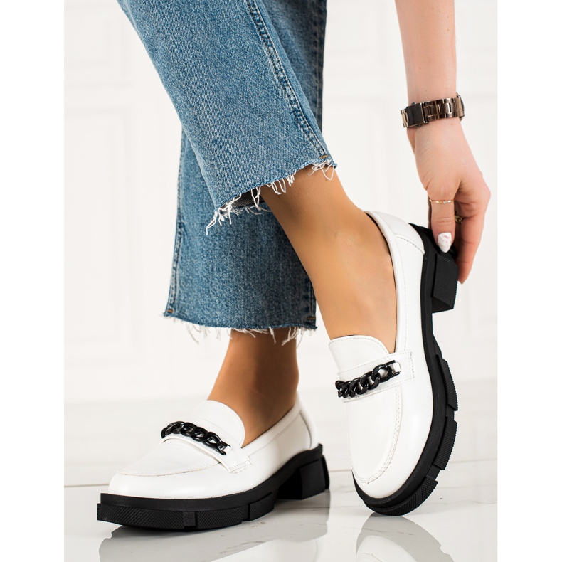 Goodin Mocassins blancs à la mode 1