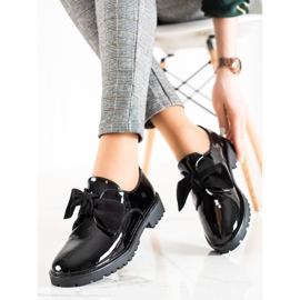 Goodin Chaussures classiques avec un nœud le noir 1