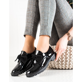 Goodin Chaussures classiques avec un nœud le noir 2