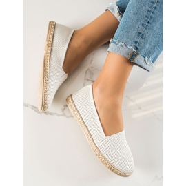 TRENDI Espadrilles Ajourées Confortables blanche 2