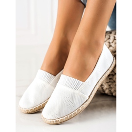 TRENDI Espadrilles blanches décontractées 3