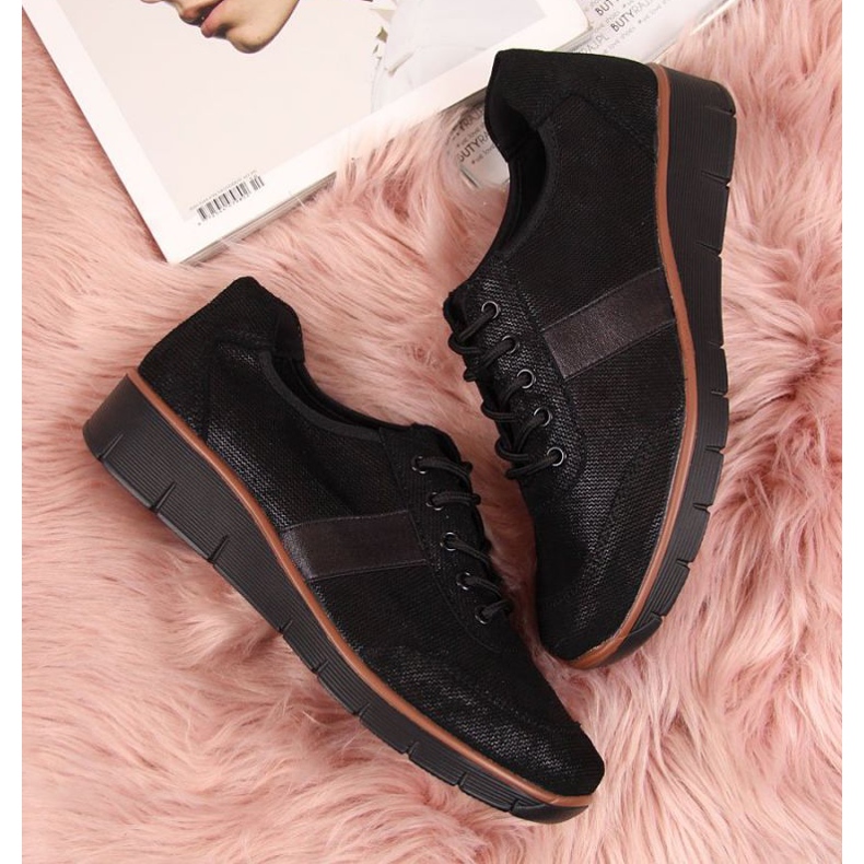 Chaussures en cuir compensées Filippo W PAW68A noir le noir 2