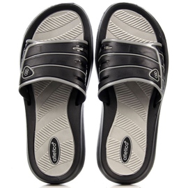 Atletico M ATC204A chaussons en caoutchouc noir 1