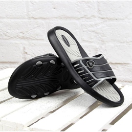 Atletico M ATC204A chaussons en caoutchouc noir le noir 3
