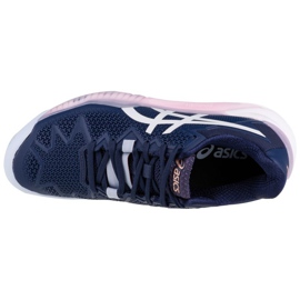 Asics Gel-Resolution 8 Argile W 1042A070-401 blanche bleu marin 2