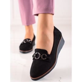 Chaussures en daim VINCEZA noir 1