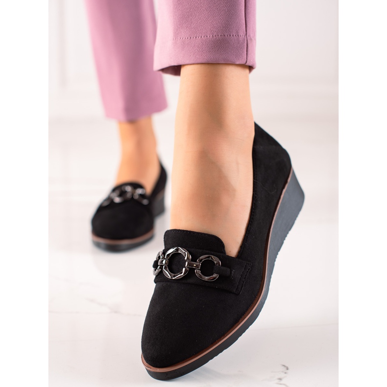 Chaussures en daim VINCEZA le noir 1