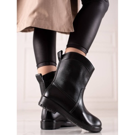 Bona Bottes en caoutchouc noires décontractées le noir 3