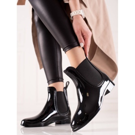 TRENDI Galoches laquées le noir 1