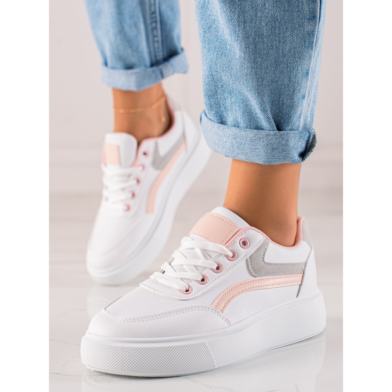 Weide Chaussures décontractées sur la plate-forme blanc 2