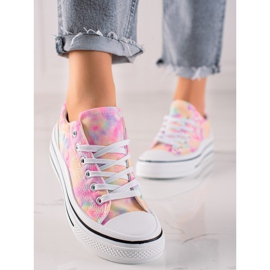 TRENDI Baskets colorées sur la plate-forme multicolore 1