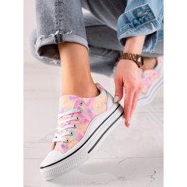TRENDI Baskets colorées sur la plate-forme multicolore 2