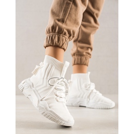 TRENDI Baskets de mode avec une chaussette blanche 2