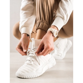 TRENDI Baskets de mode avec une chaussette blanche 3