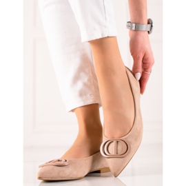 Seastar Ballerines en daim avec ornement beige 2