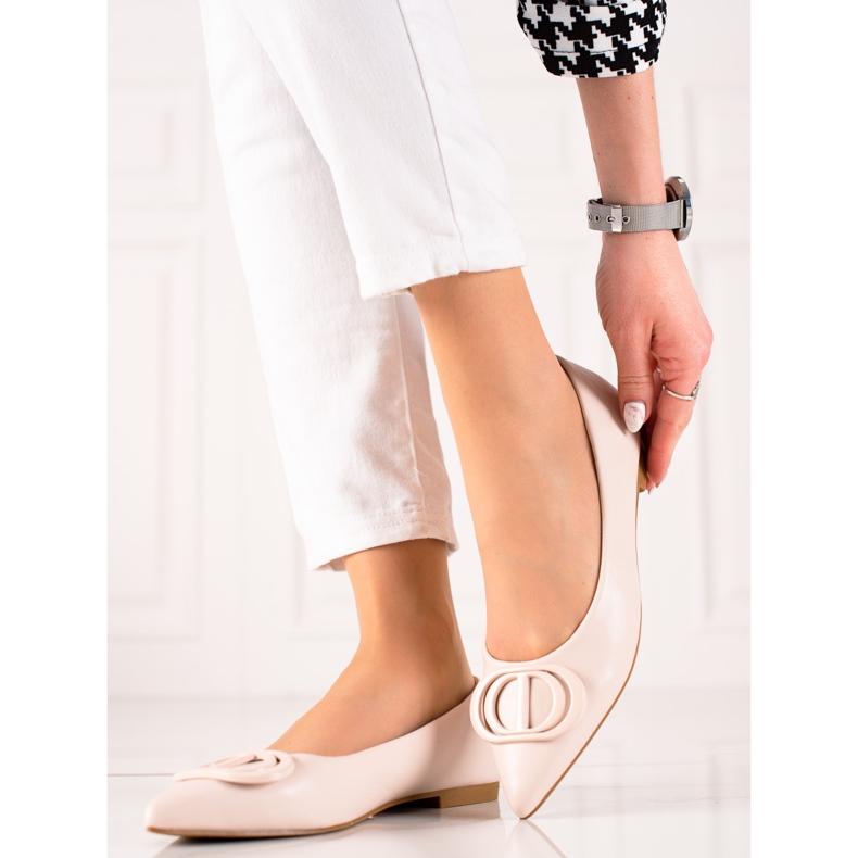 Seastar Ballerines beiges à ornement 1