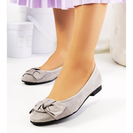Ballerines grises à nœud Jantina 2