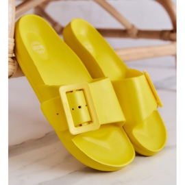 Chaussons Femme Big Star avec Boucle FF274A392 Jaune 3