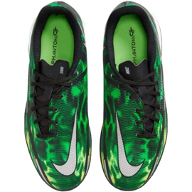 Nike Phantom GT2 Academy Ic Sw Jr DM0749 003 chaussures de football noir vert vert 1