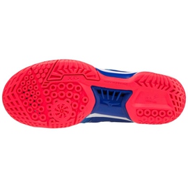 Chaussures d'intérieur Mizuno Wave Fang Nx M 71GA205022 blanche bleu 1 Chaussures d'intérieur Mizuno Wave Fang Nx M 71GA205022 blanche bleu 1