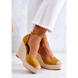 FM1 Nemeira Espadrilles Jaunes Sur Compensées 2