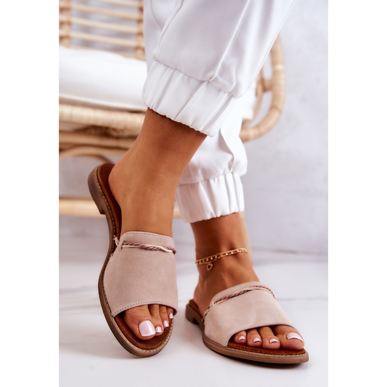 Chaussons Daim Lewski Shoes 3047 Beige 2 Chaussons Daim Lewski Shoes 3047 Beige 2