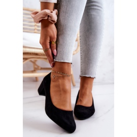 Escarpins En Daim On A Bar Sergio Leone PB291 Noir 2