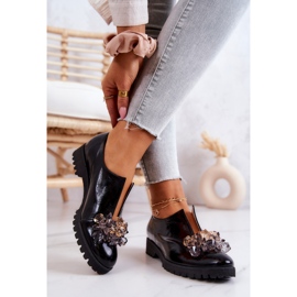 PA2 Chaussures en cuir élégantes avec décoration Cindy noire le noir 2 PA2 Chaussures en cuir élégantes avec décoration Cindy noire le noir 2