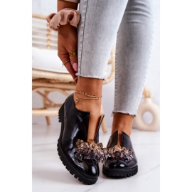 PA2 Chaussures en cuir élégantes avec décoration Cindy noire le noir 1 PA2 Chaussures en cuir élégantes avec décoration Cindy noire le noir 1