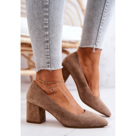 Escarpins Daim Sergio Leone PB411 Beige brun 4