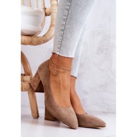 Escarpins Daim Sergio Leone PB411 Beige brun 1
