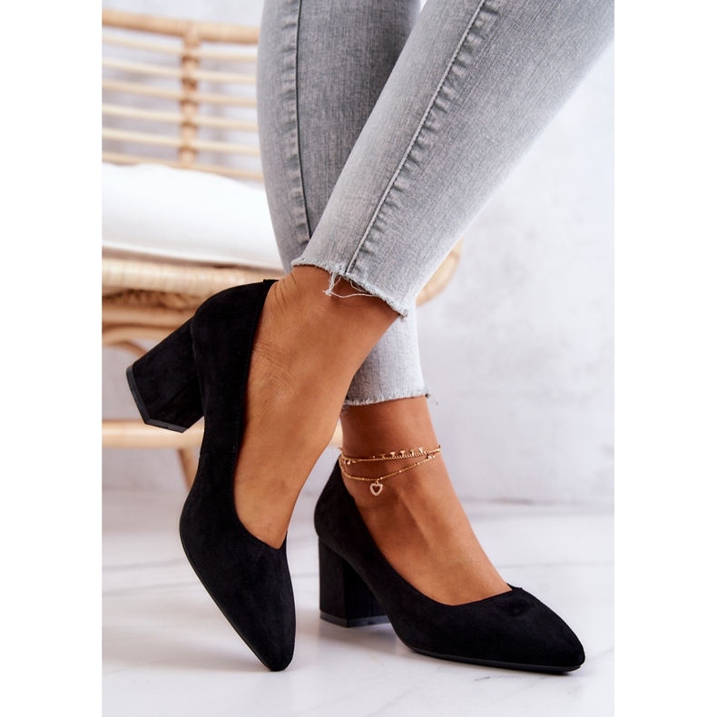 Escarpins Daim Sergio Leone PB411 Noir le noir 2